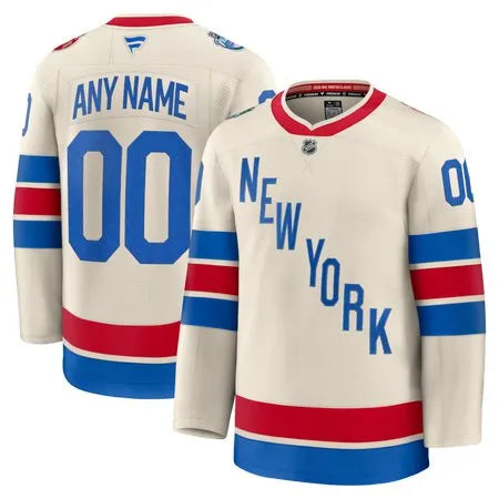Youth New York Rangers
Beige 2026 NHL Winter Classic Custom Jersey