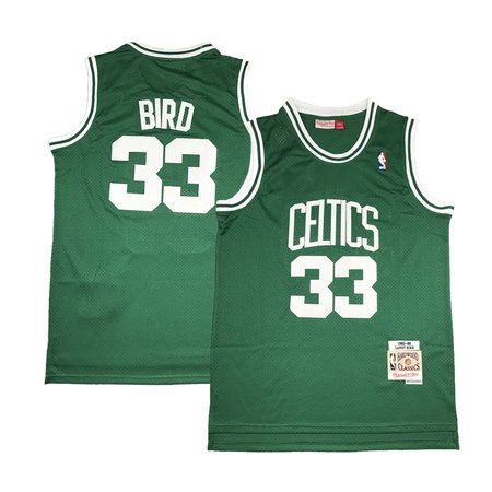Men's Boston Celtics #33 Larry Bird Green Stitched Basketball Jersey ZSB1