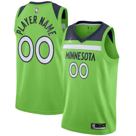Youth Minnesota Timberwolves Green Swingman Statement Edition Custom Jersey