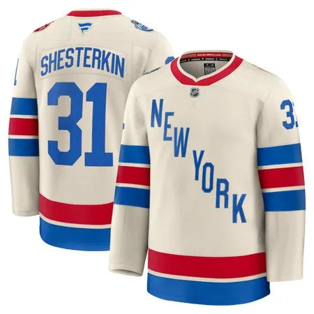 Men's New York Rangers #31 Igor Shesterkin
Beige 2026 NHL Winter Classic Premium Jersey