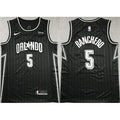 Men's Orlando Magic #5 Paolo Banchero Black Icon Edition Stitched Swingman Jersey F6PD