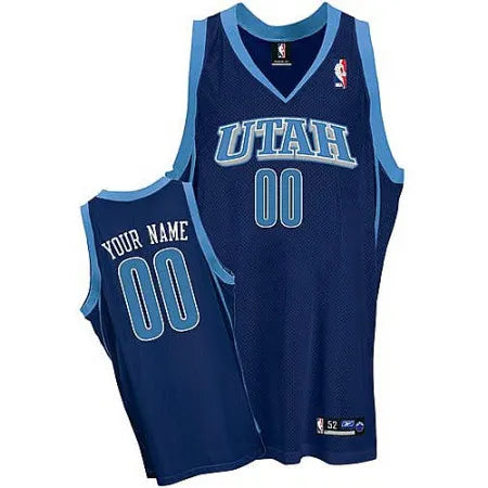 Men's Utah Jazz Blue Authentic Custom Jersey