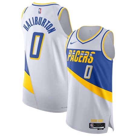 Men's Indiana Pacers #0 Tyrese Haliburton
White 2025/26 Authentic City Edition Jersey