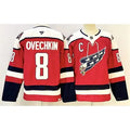 Men's Washington Capitals #8 Alexander Ovechkin Red With C Patch Stitched Hockey Premium Jersey