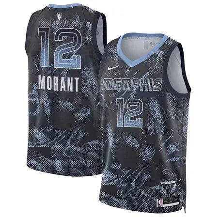 Men's Memphis Grizzlies #12 Ja Morant Black 2025/26 Select Series Jersey