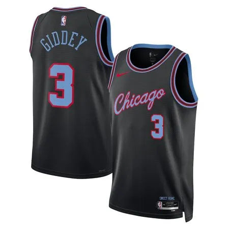 Youth Chicago Bulls #3 Josh Giddey
Black 2025/26 City Edition Swingman Jersey