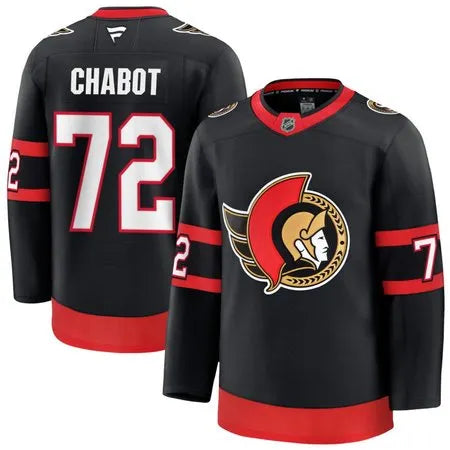 Men's Ottawa Senators #72 Thomas Chabot
Black Home Premium Player Jersey