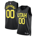 Youth Utah Jazz Black 2022/23 Swingman Statement Edition Custom Jersey