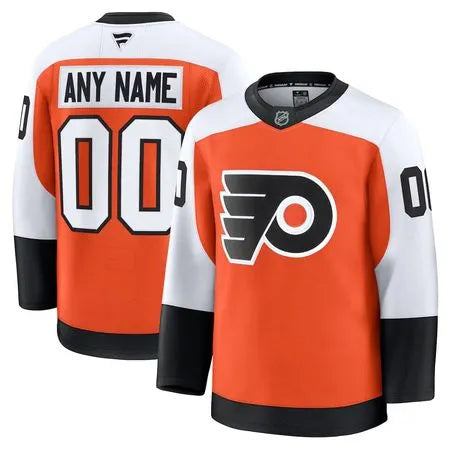 Men's Philadelphia Flyers Orange Home Premium Custom Jersey