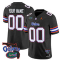Men's Florida Gators Black 2024 Florida Patch Vapor F.U.S.E. Limited Custom Jersey