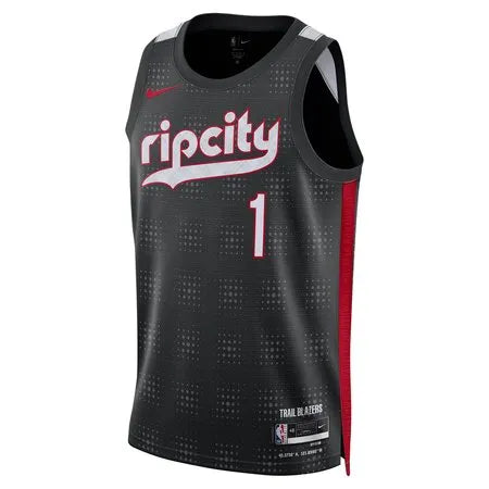 Unisex Portland Trail Blazers Anfernee Simons
Black 2024/25 Swingman Player Jersey - City Edition