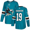 Men's
San Jose Sharks #19 Joe Thornton Teal Stitched NHL Jersey